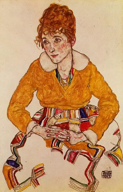 Portrait of the Artist's Wife Egon Schiele